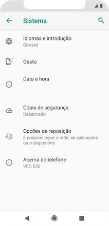 Prima Acerca do telefone.