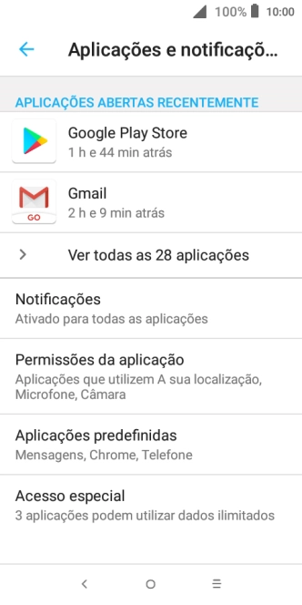 Prima Ver todas as aplicações..