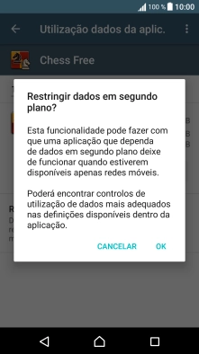 Se ativar a função, prima OK.