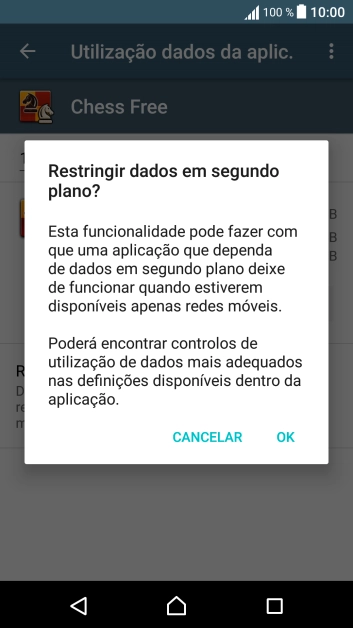 Se ativar a função, prima OK.