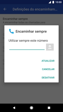 Prima DESATIVAR.