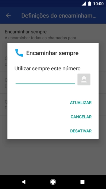 Prima DESATIVAR.
