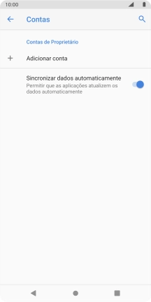 Prima Adicionar conta.