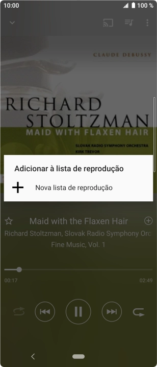 Prima Nova lista de reprodução.