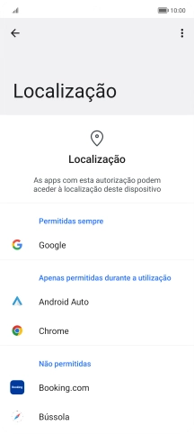 Prima a app pretendida.