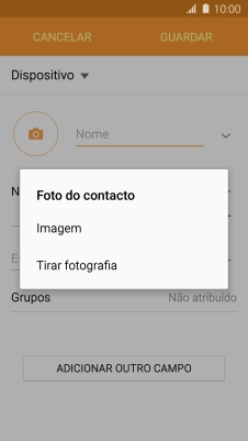 Prima Imagem e vá até à pasta pretendida.