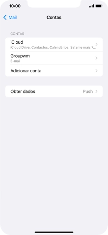 Prima o nome na conta de e-mail que acabou de criar.