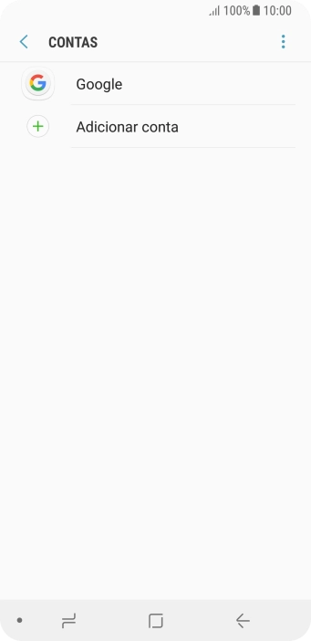 Prima Adicionar conta.