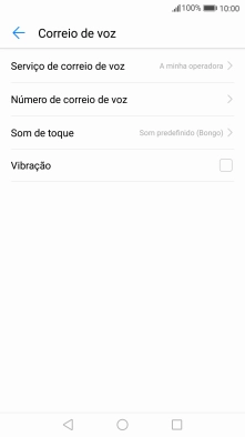 Prima Número de correio de voz.