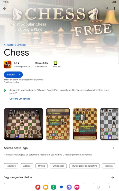 Prima Instalar e siga as indicações no ecrã para instalar a app.