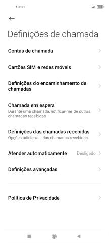 Prima Definições avançadas.