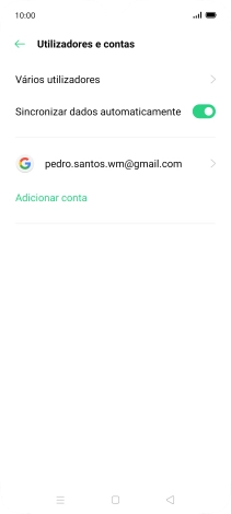 Prima a conta pretendida.