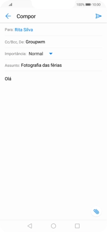 Prima o ícone de anexo.