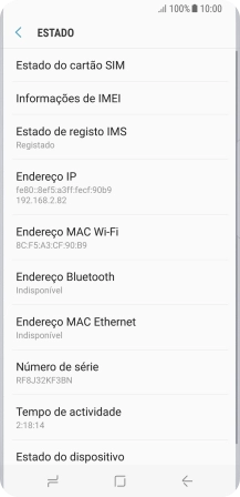 Prima  Informações de IMEI.