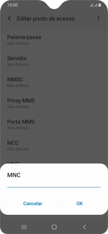 Introduza 01 e prima OK.