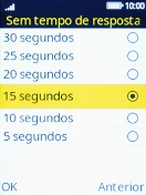 Escolha o atraso pretendido.