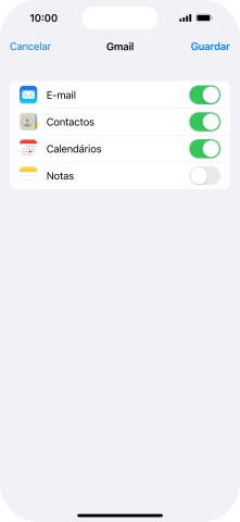 Se o ecrã mostrar esta imagem, a sua conta foi identificada e configurada automaticamente. Siga as indicações no ecrã para introduzir informações adicionais e concluir a configuração.