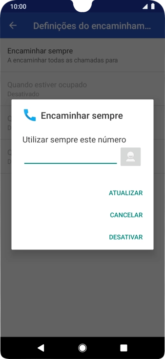 Prima DESATIVAR.