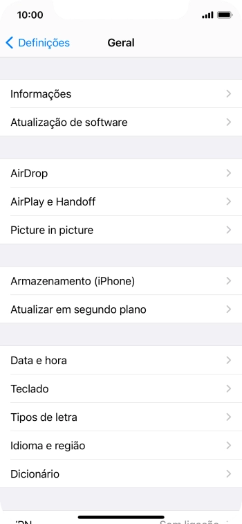 Prima Atualizar em segundo plano.