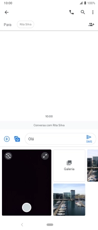Prima Galeria e vá até à pasta pretendida.