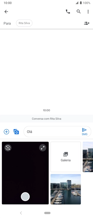 Prima Galeria e vá até à pasta pretendida.
