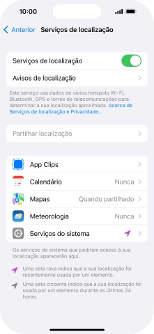 Prima a app pretendida.