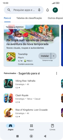 Prima a caixa de pesquisa.