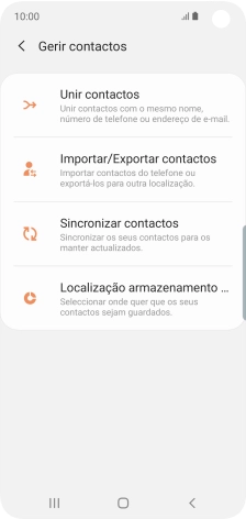 Prima Importar/Exportar contactos.