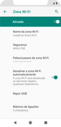 Prima a tecla de início para terminar e voltar ao ecrã inicial.