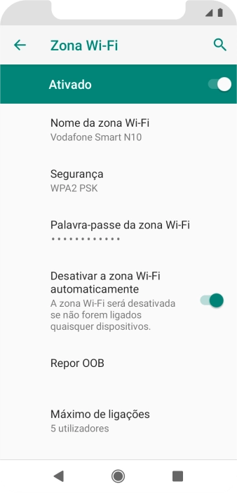 Prima a tecla de início para terminar e voltar ao ecrã inicial.