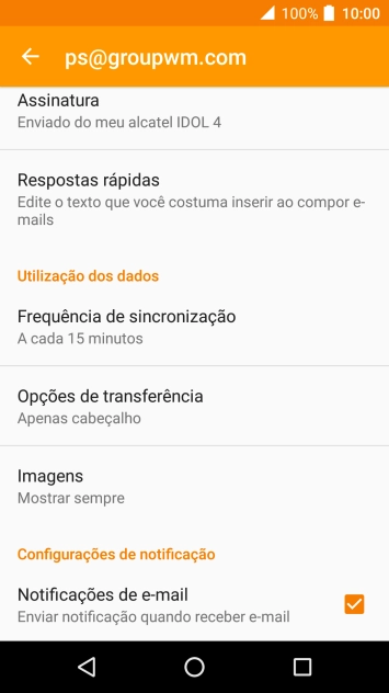 Prima a tecla de início para terminar e voltar ao ecrã inicial.