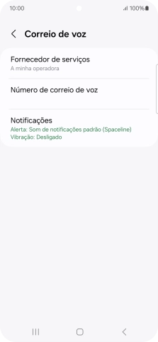 Prima Número de correio de voz.