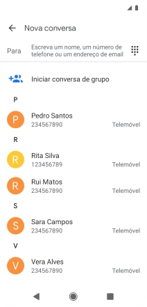Prima o campo junto a 