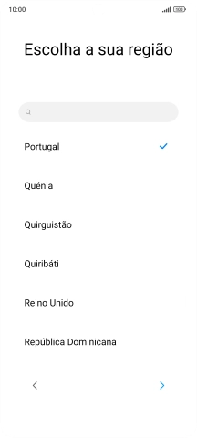 Prima a seta para a direita.