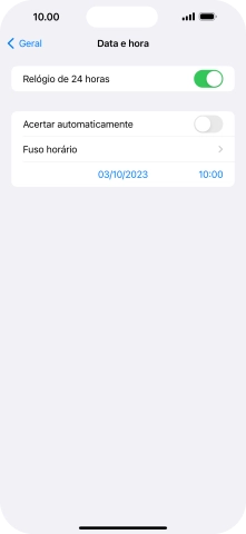 Para voltar ao ecrã inicial, deslize o dedo de baixo para cima a partir da base do ecrã.