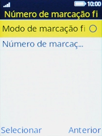 Escolha Modo de marcação fixo para ativar a função.