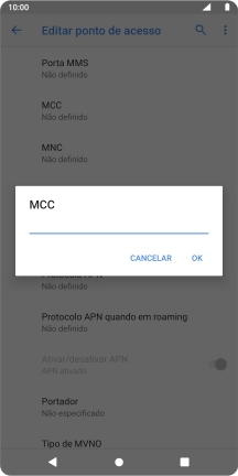 Introduza 268 e prima OK.