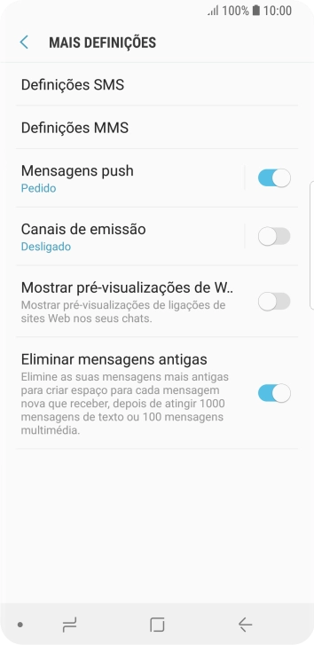 Prima Definições SMS.