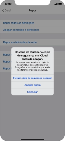 Prima Apagar agora.