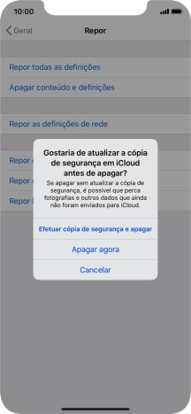 Prima Apagar agora.