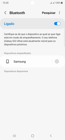 Prima a tecla de início para terminar e voltar ao ecrã inicial.