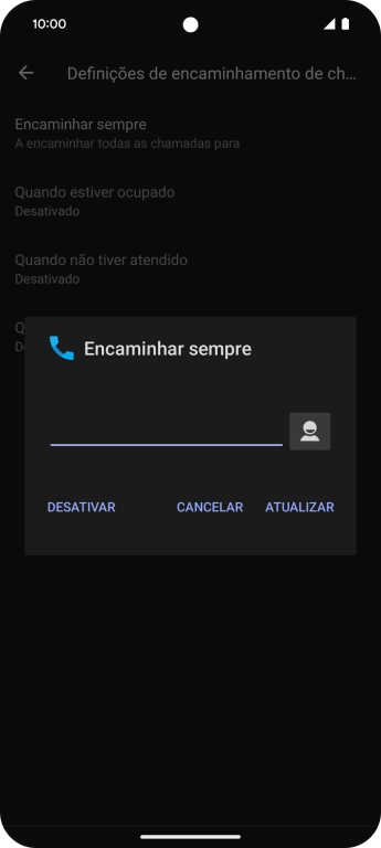 Prima DESATIVAR.