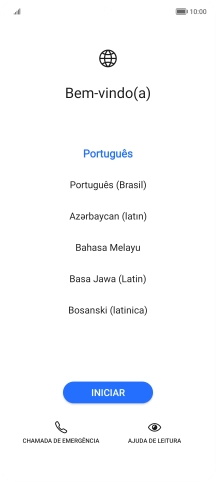 Prima o idioma pretendido.