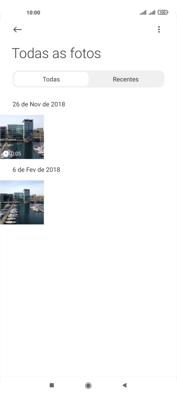 Prima durante um momento uma imagem ou um clipe de vídeo.