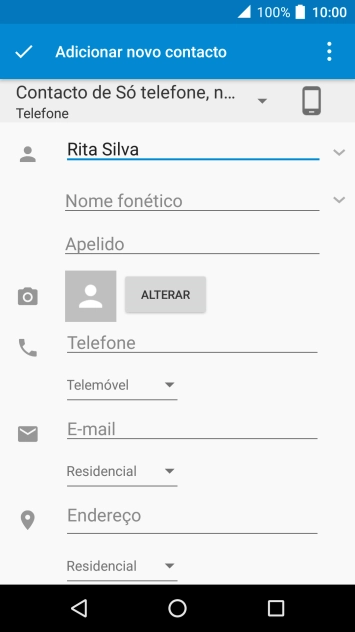 Prima Telefone e introduza o número de telefone pretendido.