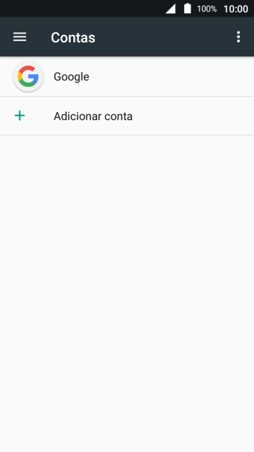 Prima Adicionar conta.