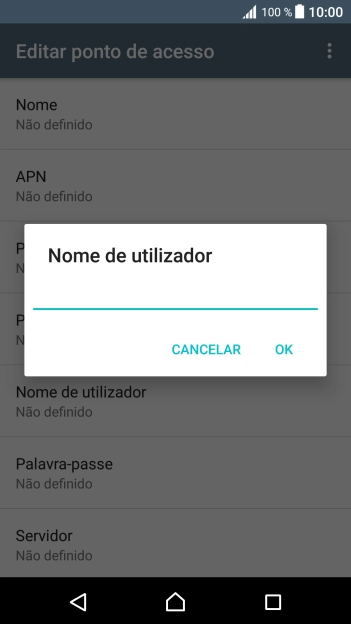 Introduza vas e prima OK.