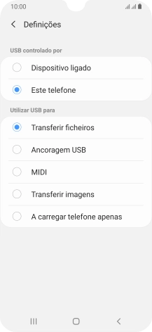 Prima Transferir ficheiros para ativar a função.