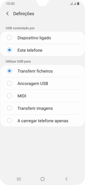 Prima Transferir ficheiros para ativar a função.