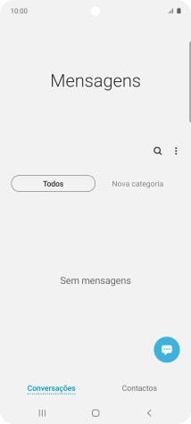 Prima o ícone de menu.